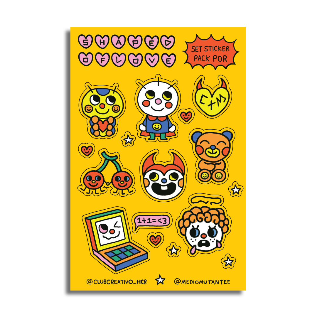 Shaped of love stickerpack