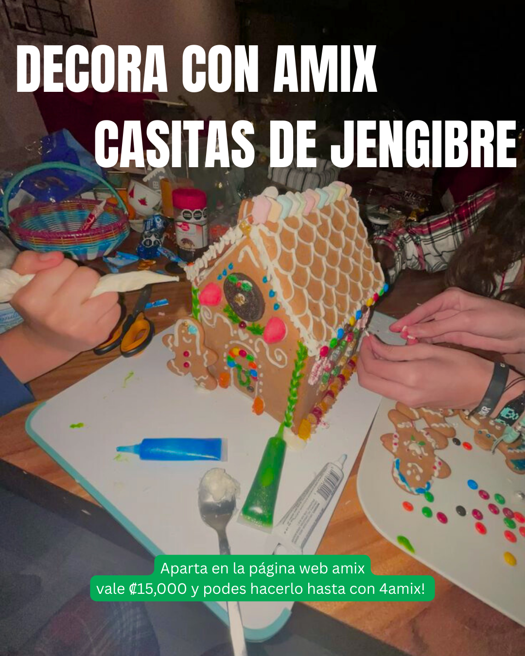 DECORA CASITAS DE JENGIBRE